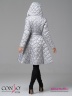Эффектное пальто Conso WM 180511 - light silver – серебристый приталенного силуэта с расклешенной юбкой длиной выше колена. Фото 8