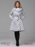 Эффектное пальто Conso WM 180511 - light silver – серебристый приталенного силуэта с расклешенной юбкой длиной выше колена. Фото 1