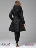 Эффектное пальто Conso WM 180511 - nero – черный приталенного силуэта с расклешенной юбкой длиной выше колена. Фото 6