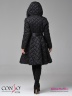 Эффектное пальто Conso WM 180511 - nero – черный приталенного силуэта с расклешенной юбкой длиной выше колена. Фото 7