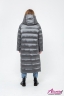 Купить женское пуховое пальто ALBANA 113 DARK GREY - Темно-серый