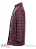 CONSO SG170209 - marsala - марсала​ - куртка для девочек удлиненного типа для прохладной погоды. Модель прямого силуэта с длинными рукавами дополнена воротником-стойкой и прорезными карманами на кнопке. Фото 5
