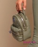 Сумочка интересной формы, маленький рюкзачок NAUMI NSS 18 801 KHAKI - хаки​ в форме рюкзачка. Фото 