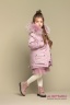 Элегантное и одновременно милое детское пальто PRINCESS NAUMI PN17 266 02 LILAC - лиловый подарит много тепла вашему малышу. Фото 2