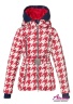 Куртка горнолыжная на натуральном пуху, с капюшоном и поясом в комплекте PRINCESS NAUMI 241 H Chantal - Red - Красный