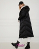 Пуховик женский теплый с капюшоном ALBANA 125 BLACK - Черный шведский