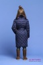 Элегантное и одновременно милое детское пальто PRINCESS NAUMI PN17 274 01 BLUE - синий подарит много тепла вашему малышу. Фото 3