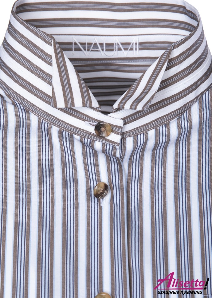 Рубашка NAUMI 7741 - White-brown 