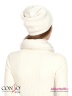 Стильный меланжевый шарф Conso KS180316 - ivory – молочный с фактурными краями. Модель изготовлена из мягкого приятного к телу трикотажа. Фото 5