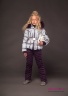 Куртка детская PRINCESS NAUMI 18 W 221 02 13 Chantal mix – Голубой для девочки полуприлегающего силуэта. Рукав втачной двухшовный. Вид спереди 1