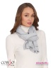 Стильный меланжевый шарф Conso KS180316 - light grey – светло-серый с фактурными краями. Модель изготовлена из мягкого приятного к телу трикотажа. Фото 2