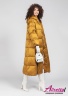 Женский пуховик длиной макси на самую холодную погоду Miss NAUMI 116 M Saffron - Шафран купить в официальном интернет-магазине Alisetta.ru