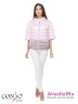 Популярная модель! Стильная укороченная куртка Conso SS180106 - icy pink carmandy – светло-розовый/пепельно розовый свободного силуэта с рукавами 1/2 и воротником-стойкой. Фото 2
