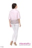 Популярная модель! Стильная укороченная куртка Conso SS180106 - icy pink carmandy – светло-розовый/пепельно розовый свободного силуэта с рукавами 1/2 и воротником-стойкой. Фото 3