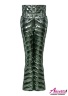Горнолыжные брюки с завышенной талией, на резинке, на натуральном  NAUM 851 Z Mirror-Green - Зеленый