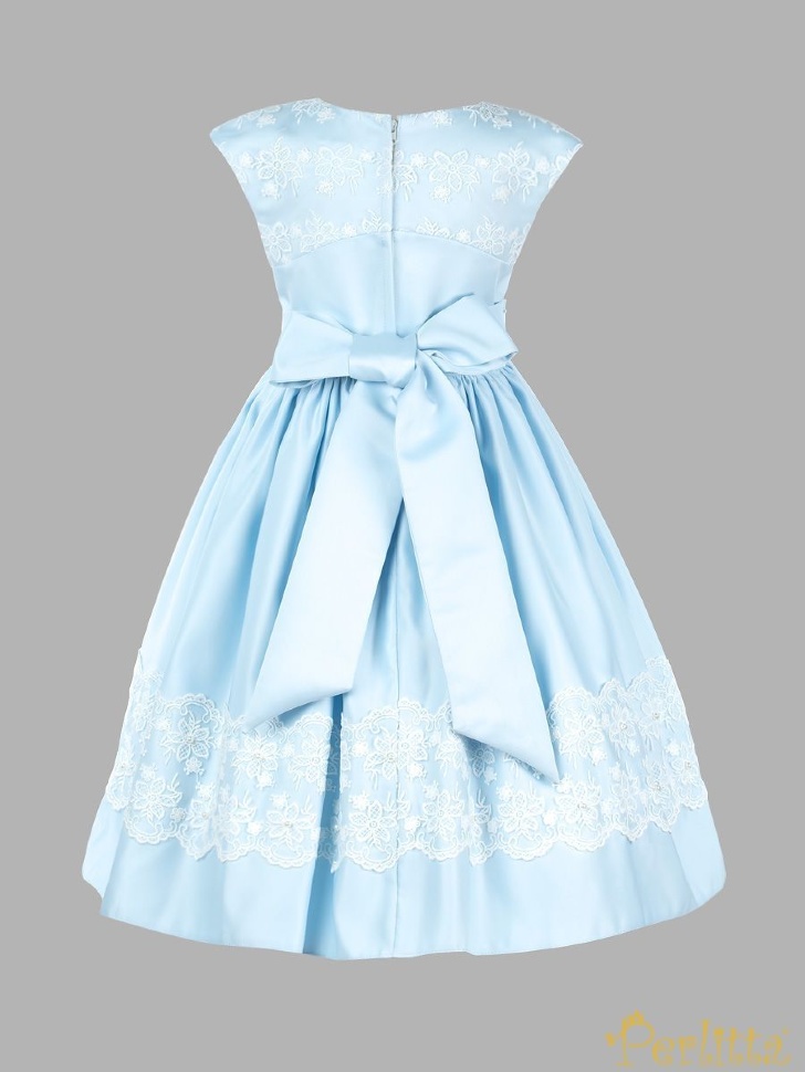 Нарядное платье Ремми от Perlitta PSA061501 - голубое