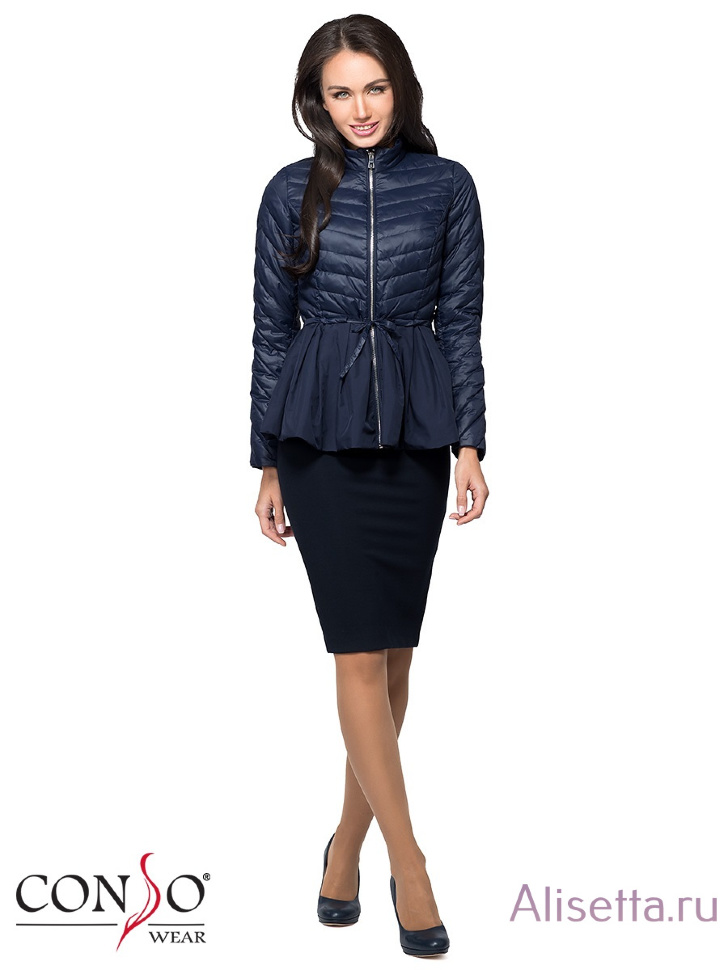 Куртка женская CONSO SS170111 - navy - тёмно-синий