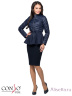 Комбинированная куртка CONSO SS170111 - navy - тёмно-синий с баской для переменчивой весенней погоды. Приталенный силуэт классической длины с воротником-стойкой. Модель застегивается на молнию с двойным фирменным замком. Фото 1