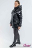 Теплая женская лаковая куртка  NAUMI 166 L Black - Черный 2020-2021