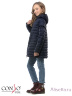 Модная куртка-трансформер CONSO SG170211 - navy - тёмно-синий​ для девочек удлиненного типа. Куртка A-силуэта дополнена капюшоном с регулировкой и металлическими фиксаторами. Куртка застегивается на фронтальную молнию с двойным металлическим фирменным зам