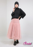 Пышная юбка-сетка из фатина NAUMI 7971 rose-smoke - пыльно-розовый 