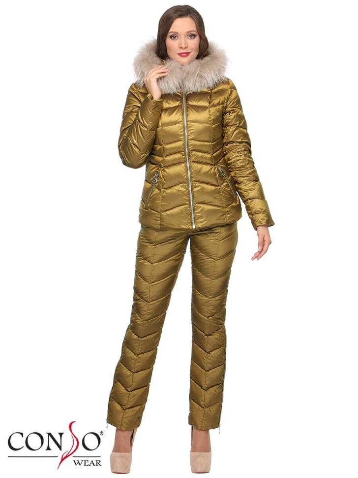 Комплект женский куртка+брюки Conso WSFP170553 - dijon – горчичный