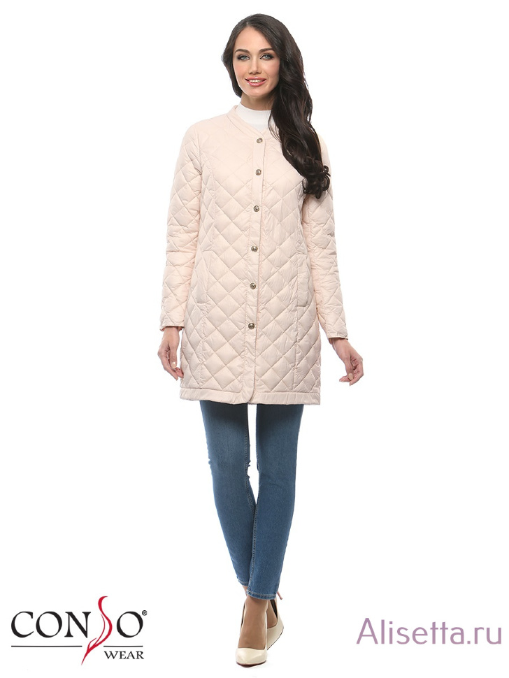 Пальто женское CONSO SS170112 - ice cream - кремовый