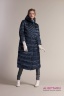 Купите оригинальное двубортное пуховое пальто MISS NAUMI MN 17 118 PETROL - синий​ на кнопках в магазине Aliseta.ru