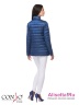 Модная куртка CONSO SS180101 - peacoat – синий металлик​ «на запах» классической длины. Воротник стойка подчеркивает V- образный вырез. Фото 2