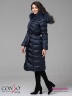 Эффектное пальто Conso WLF 180517 - space – графитово-синий приталенного силуэта длины миди. Модель с воротником-стойкой. Фото 3