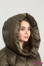Куртка женская теплая с капюшоном ALBANA 110 KHAKI - Хаки 