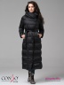 Элегантное пальто Conso WL 180523 - nero – черный с окантовкой в тон. Модель приталенного силуэта длины миди. Фото 1