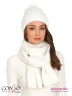 Элегантный меланжевый шарф Conso KS180320 - white – белый с фактурным узором «лапша». Модель изготовлена из приятного к телу и эластичного трикотажа. Фото 4