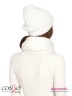 Элегантный меланжевый шарф Conso KS180320 - white – белый с фактурным узором «лапша». Модель изготовлена из приятного к телу и эластичного трикотажа. Фото 6