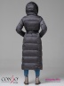 Элегантное пальто Conso WL 180523 - charcoal – антрацит с окантовкой в тон. Модель приталенного силуэта длины миди. Фото 8