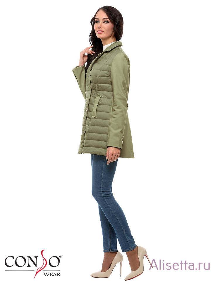 Пальто женское CONSO SS170113 - khaki - хаки