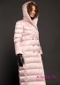 Пальто пуховое свободного силуэта Miss NAUMI 18 W 118 00 31 Rose – Розовый​. Стежка горизонтальная крупная, прорезные горизонтальные карманы в швах стежки. Вид сбоку 2