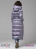 Элегантное пальто Conso WL 180523 - amethyst – сиреневый с окантовкой в тон. Модель приталенного силуэта длины миди. Фото 6