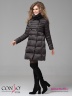 Стильное двубортное пальто Conso WMF 180520 - charcoal – антрацит А-силуэта классической длины. Фото 3