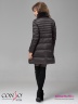 Стильное двубортное пальто Conso WMF 180520 - charcoal – антрацит А-силуэта классической длины. Фото 4