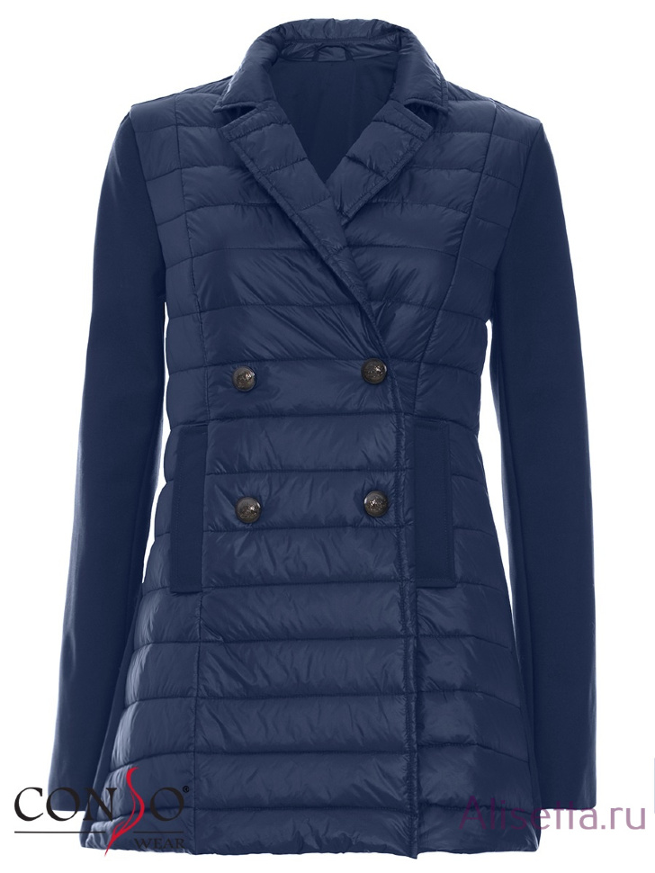 Пальто женское CONSO SS170113 - dark navy - тёмно-синий