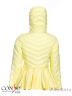 Модная куртка с баской CONSO SG170208 - lemon - жёлтый​ для переменчивой весенней погоды. Приталенный силуэт классической длины с воротником-стойкой. Модель застегивается на фронтальную молнию с двойным фирменным металлическим замком. Фото 7
