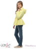 Модная куртка с баской CONSO SG170208 - lemon - жёлтый​ для переменчивой весенней погоды. Приталенный силуэт классической длины с воротником-стойкой. Модель застегивается на фронтальную молнию с двойным фирменным металлическим замком. Фото 3