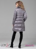 Стильное двубортное пальто Conso WMF 180520 - amethyst – сиреневый​ А-силуэта классической длины. Фото 4