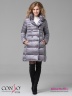 Стильное двубортное пальто Conso WMF 180520 - amethyst – сиреневый​ А-силуэта классической длины. Фото 2