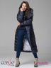 Оригинальное пальто Conso WL 180529 - indigo – чернильный прямого силуэта длины миди. Свободный отложной воротник, зафиксированный кнопкой. Фото 4