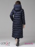 Оригинальное пальто Conso WL 180529 - indigo – чернильный прямого силуэта длины миди. Свободный отложной воротник, зафиксированный кнопкой. Фото 6