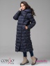 Оригинальное пальто Conso WL 180529 - indigo – чернильный прямого силуэта длины миди. Свободный отложной воротник, зафиксированный кнопкой. Фото 3