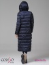 Оригинальное пальто Conso WL 180529 - indigo – чернильный прямого силуэта длины миди. Свободный отложной воротник, зафиксированный кнопкой. Фото 7