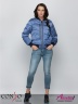Модная женская куртка-бомбер на весну и лето​ CONSO SS 190124 blue – голубой топаз. Купите недорого в официальном интернет-магазине Alisetta.ru. Фото 3